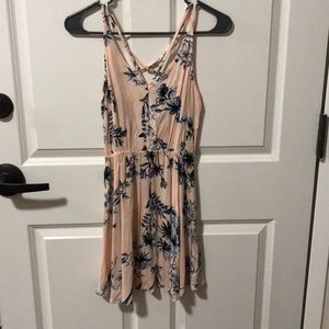 pac sun open back floral dress